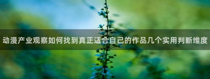 动漫天堂网页版：动漫产业观察如何找到真正适合自己的作品几个实用判断维度配图
