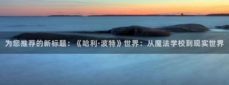 动漫天堂高分作品：为您推荐的新标题：《哈利·波特》世界：从魔法学校到现实世界配图